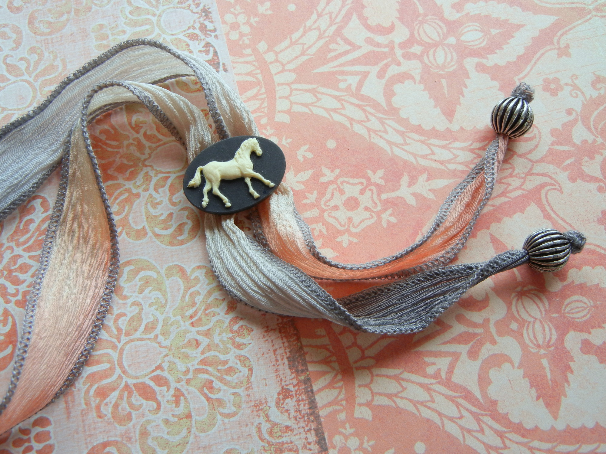How to Make a Silk Ribbon and Cameo Bolo Tie Necklace - Rings and  ThingsRings and Things